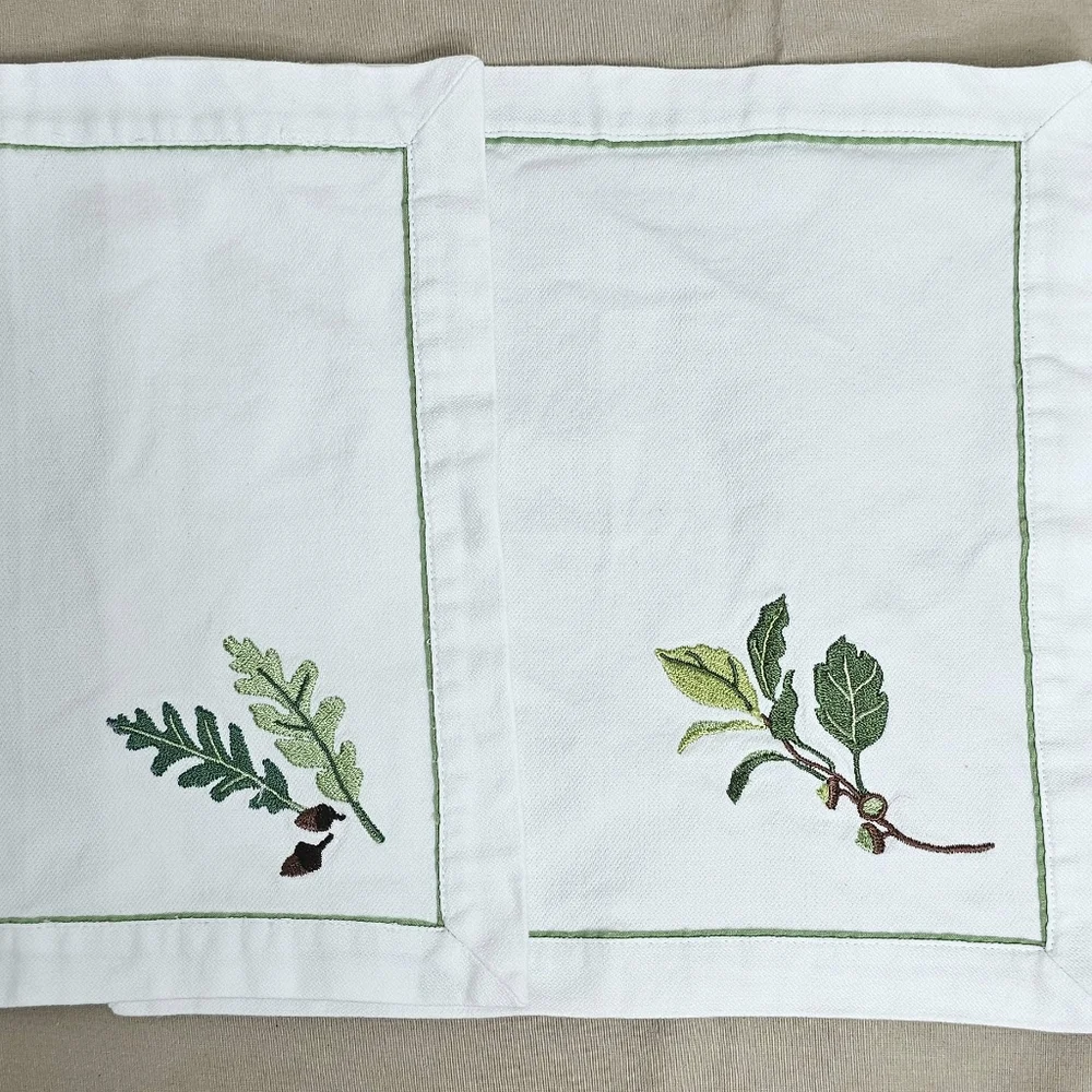 Set of 6 Crate & Barrel Vintage Floral Cloth Napkins Mixed Pastel Patterns